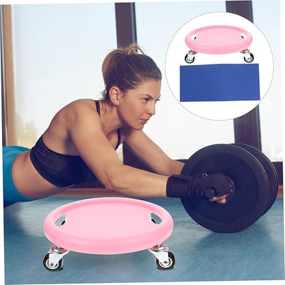 Sliding Fitness Discs with Knee Cushion Multi-functional Ab Exercise Equipment for Home Workouts Durable Quiet Design for Core Strength Training and Full Body Exercises