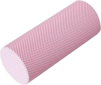 12 Inch EVA Soft Dot Foam Roller for Muscle Therapy, Yoga and Balance Exercises, High-Density Massage Roller, Foam Roller for Back, Legs for Home, Gym and Travel (Pink#L)