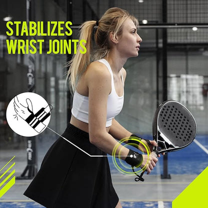 Slim Panda Wrist Wraps for Powerlifting & Weightlifting - Adjustable 18" Straps with Thumb Loops | Heavy Duty Wrist Support for Deadlift, Bench Press, Squats, 1 Pair