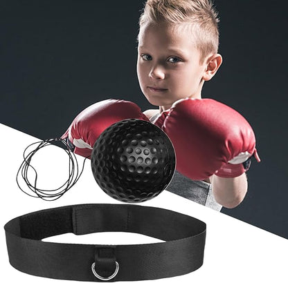 Reaction Balls Training Set - 3-Size Ball Pack, React Reflex Balls All Ages Headband, Free Cord, Child Boxing Training Headband ReactBall | Portable Fitness Reflex Ball for Home Gym Outdoor