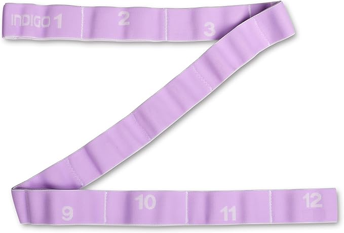 12-Loop Medium Resistance Stretch Band – 127x4cm Yellow Elastic Fitness Strap for Yoga, Pilates, Dance, Rhythmic Gymnastics & Physical Therapy