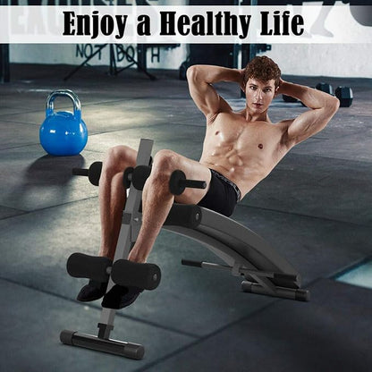 Goplus Adjustable Bench Sit up Bench Slant Board Decline Ab Bench Crunch Board