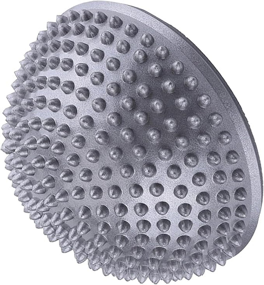 KIMISS PVC Yoga Half Ball Massager - Fitness Balance Exercise Trainer Foot Massage Ball with Massage Points (Silver)