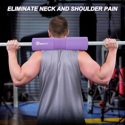 Barbell Squat Pad with Thick Nylon Padding, Hip Thrust Pad for Squats, Lunges, Neck Shoulder Squat Pad for Olympic or Standard Bars