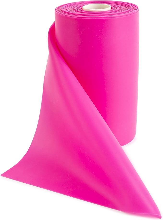Resistance Band for Working Out | Super Exercise Bands 8,16,24 Yard Bulk Rolls |10 Strengths in Light Medium and Heavy Resistance Bands | Latex Free Workout Bands Including App and e-Book