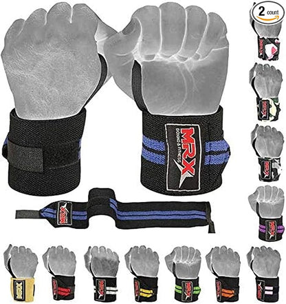 MRX Weight Lifting Gym Training Wrist Wraps for Wrist Support Bodybuilding Workout Wrap Men/Women