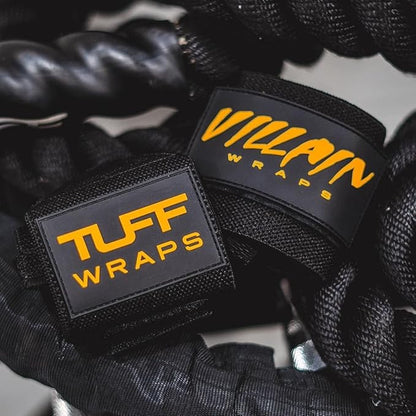Villain Wrist Wraps for Weightlifting & Powerlifting – Adjustable Support Straps for Men and Women – Ideal for Strength Training, CrossFit, Bodybuilding – Durable Comfort to Eliminate Wrist Pain
