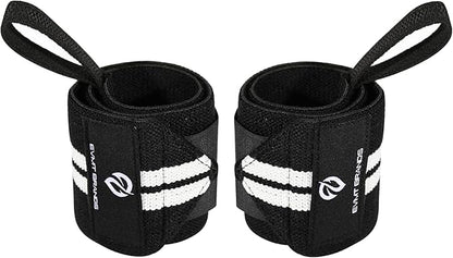 EVMT Premium Wrist Wraps for Weightlifting | Durable Lifting Straps for Enhanced Wrist Support | Perfect for Strength Training, Gym Workouts & General Athletics