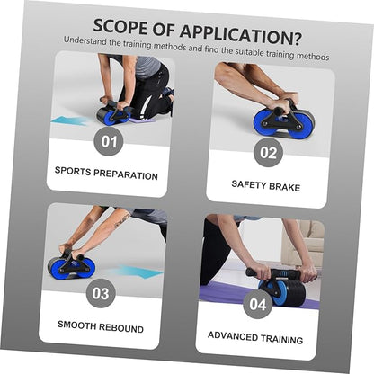 Ab Wheel Roller for Core Workout Home Gym Fitness Equipment Silent and Comfortable Exercise Roller Wheel Suitable for Beginners and Advanced Users Environment-friendly Material