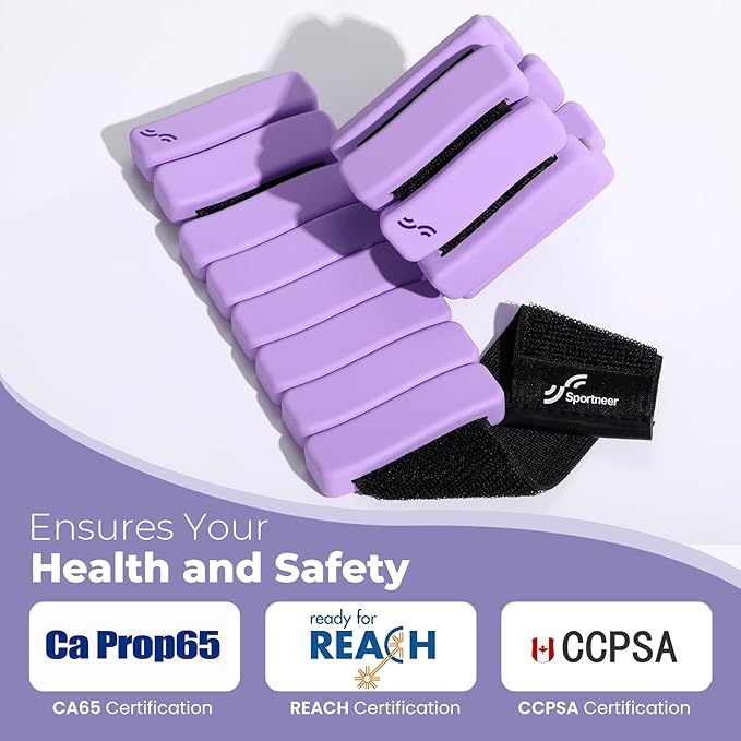 Sportneer Ankle & Wrist Weights Set of 2 (1LB/2LB Each) for Women Men Comfortable Arm Leg Weight for Pilates, Running, Walking, Workout, Yoga, Water Aerobics, Pool Exercises