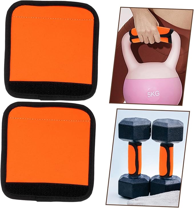 Milisten 2Pcs Detachable Horizontal Bars Grip Pads Non-Slip Polyester Barbell Pad for Strength Training Exercise Gear for Home Gym Protectors for Hip Thrusts
