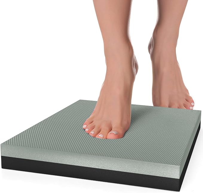 Balance Pad 19.68" * 15.75" * 2.4", Extra Large Foam Balance Board Stability Pad Non-Slip Exercise Foam Pad for Rehabilitation Stability Workout Knee and Ankle Exercise Strength Training