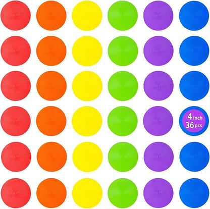 Spot Markers 9 Inch 10 Inch Non Slip Rubber Floor Markers Flat Field Cones Poly Dots for Soccer Basketball Sports Speed Agility Training and Drills