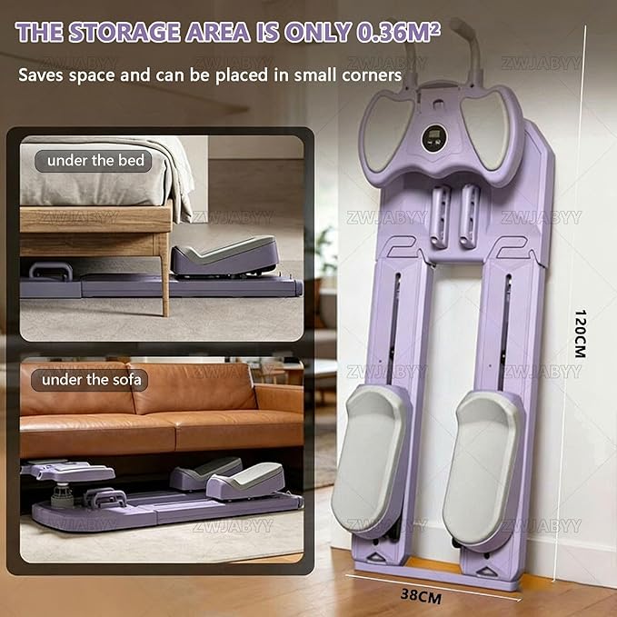 6-in-1 Crawling Training Machine,Back Stretcher Pro Spine Trainer,for Spinal Decompression & Lower Back Pain Relief, Waist Ab Twist Core Workout Equipment for Home Gym Pink