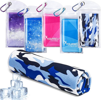 SYOURSELF Cooling Towel, Cooling Towels for Neck,40" x 12"Ice Towel for Instant Cooling Relief, Soft Breathable Chilly Towel, Perfect Yoga, Golf, Sports