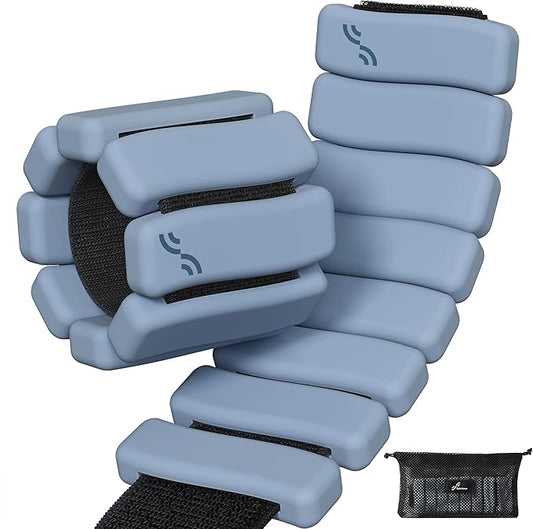 Sportneer Ankle & Wrist Weights Set of 2 (1LB/2LB Each) for Women Men Comfortable Arm Leg Weight for Pilates, Running, Walking, Workout, Yoga, Water Aerobics, Pool Exercises