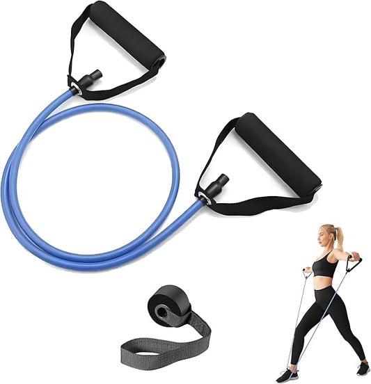 Premium Exercise Bands Resistance Bands Set with Handles & Door Anchor - Perfect Stretch Rope for Home Workouts, Ideal for Fitness Enthusiasts & Home Gym