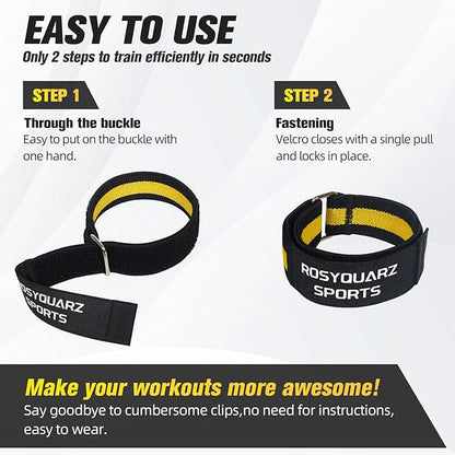 BFR Booty Bands for Men/Women Glutes, Blood Flow Restriction Bands Plan for Arm Muscle Legs &Hip Building, Adjustable Velcro Occlusion Bands Workouts,Quality Fabric Bands for Squat Butt &Thigh