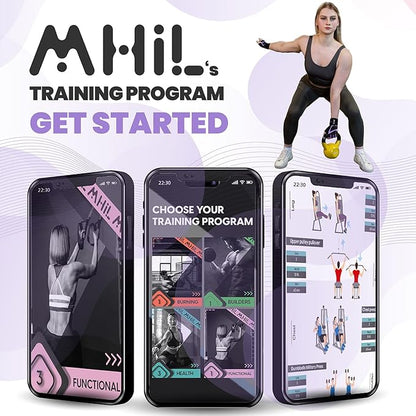 MhIL Workout Gloves for Women – Breathable Gym Gloves for Women with Palm Protection and Enhanced Grip – Padded Weight Lifting Glove for Womens with Wrist Wraps Support Weightlifting Exercise Cycling