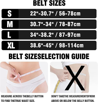 Weight Lifting Belt 4 inch Leather Belt Foam Padded Back Support Gym Belt for Bodybuilding Squat Deadlift Weightlifting Belt Women Free Wrist Wrap