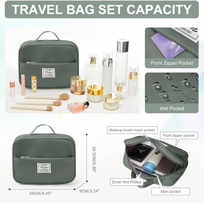 Gym Bagsfor Women with Shoes Compartment,Small Duffel BagsSport Bags with Toiletry Bags Overnight Travel Tote Bags Weekender Carry on Bag Personal Item Bag for Airlines Dark Green