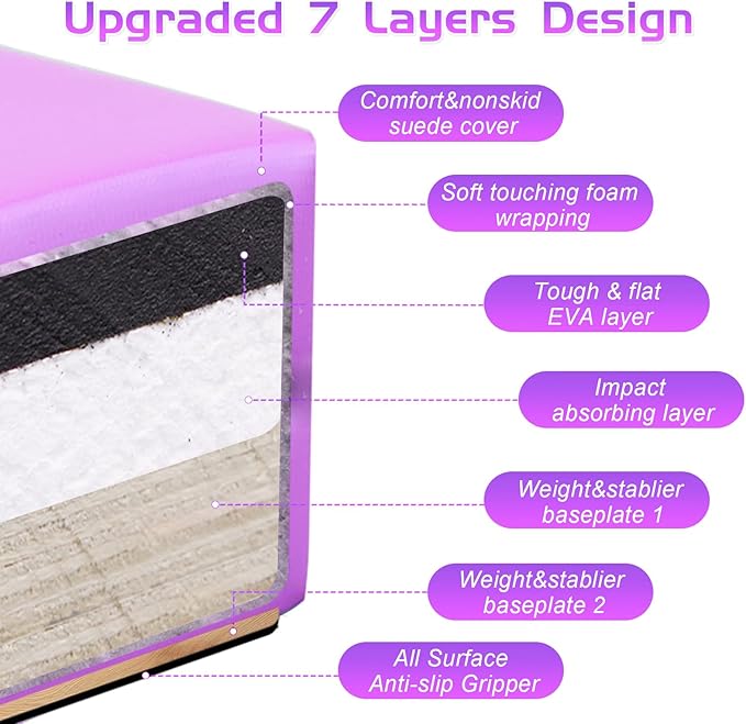 8FT Folding Balance Beam -Gymnastics Floor Beam -Gymnastics Equipment for Kids,Wood core- Anti-Slip Bottom and Carrying Bag for Home