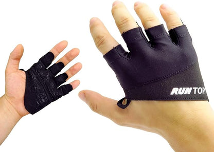 Workout Gloves Weight Lifting Grips with Silicon Padding by RUNTOP - Exercise Gloves Perfect for Women Men Cross Fitness Training WODS Weightlifting Bodybuilding Powerlifting Gym Fitness