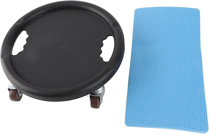 Pssopp Sliding Disc, Slip Proof Core Slider with 4 Rollers for Ab, Durable Workout Tool for Home Gym and Office Use