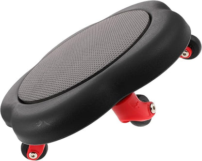 Toyvian Five-wheel Ab Roller Wheel Core Exercise Sliders, Dual-sided Fitness Sliding Discs for Home Abdominal Training and Travel Workout, Black
