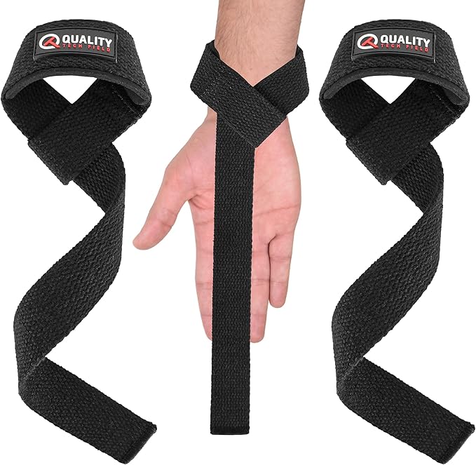 Genuine Leather Lifting Straps, Wrist Assistance for Heavy Pulls, Weightlifting Bodybuilding, Gym, Fitness Accessories, Strength Training, Powerlifting, & Deadlifts