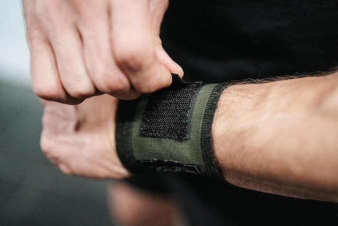 WARM BODY COLD MIND - Premium Cotton Weight Lifting Wrist Wraps for Cross Training, Powerlifting, Deadlift, Weightlifting, Gym, Wrist Straps, Workout, Fitness, Heavy-Duty Support with Thumb Loop