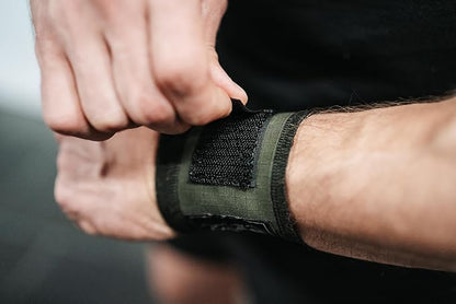 WARM BODY COLD MIND - Premium Cotton Weight Lifting Wrist Wraps for Cross Training, Powerlifting, Deadlift, Weightlifting, Gym, Wrist Straps, Workout, Fitness, Heavy-Duty Support with Thumb Loop