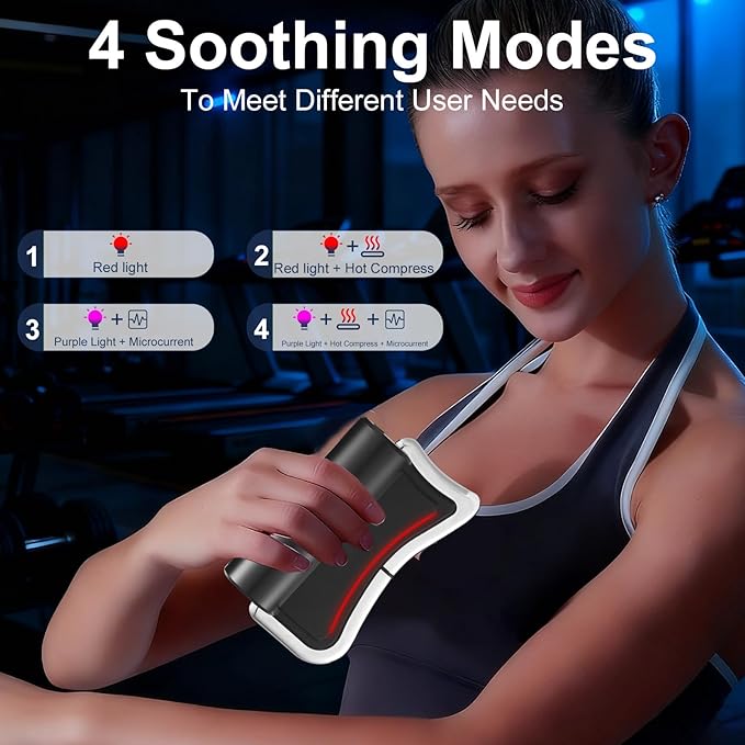 Heated Muscle Scraper Tool-2025 Upgraded Electric Gua Sha Tool for Whole Body Massage Relaxation & Skincare with Light-Care 4 Modes 3 Levels, for Woman,Workers, Athletes Perfect Gifts