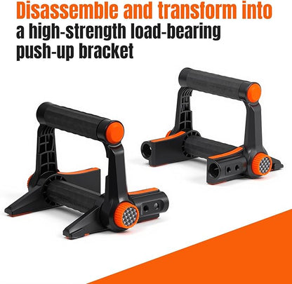 Twister Arm Trainer, Adjustable Chest and Arm Trainer 2 in 1 Gym Workout Equipment for Arm and Chest Muscle Training, Portable Push Up Bar with Anti-Slip Handles for Men Women