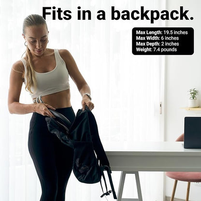 EVO Bow - All in One Portable Home Gym System with Weighted Pushups | Compact Strength Training and Exercise Equipment for Travel with Notched Resistance Bands for Full Body Training | 300lbs (Ultra)