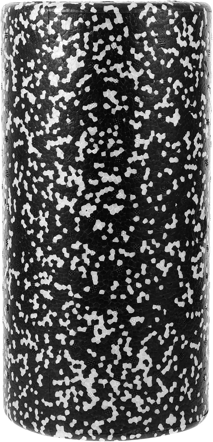 Fitness Foam Roller Muscle Massage Stick Epp Material 30x15cm Black White for Back Relief and Exercise Training