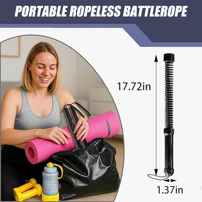 Portable Workout Resistance Training Tool | Space-Saving Home Fitness Equipment For Light Exercise, Daily Movement & Low-Impact Training For Men & Women Working Out.(Black 2pcs)