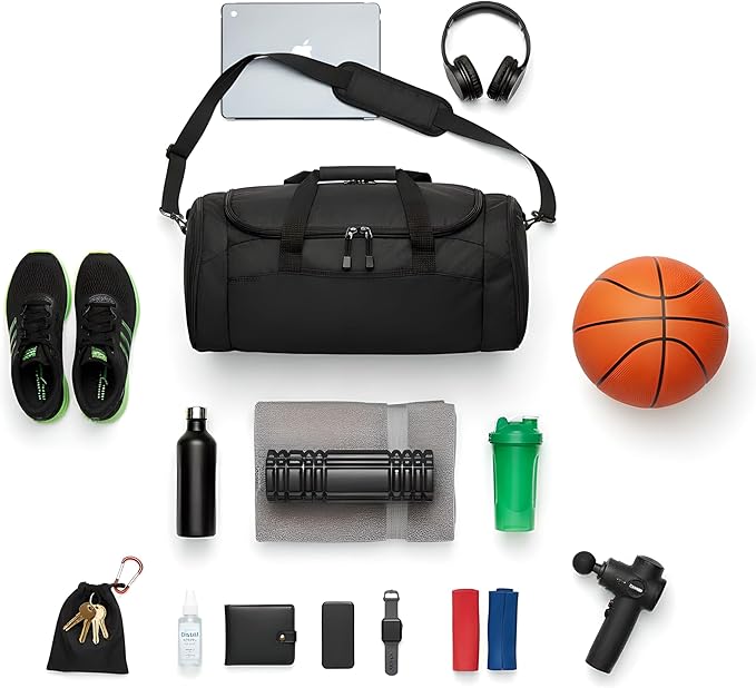 Personalized Basketball Duffle Bag – Custom Name & Team Logo Gym Bag for Boys & Girls – Large Sports Travel Bag with Shoe Compartment – Basketball Practice & Tournament Gear
