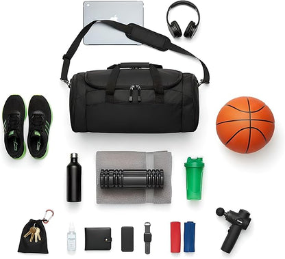 Personalized Basketball Duffle Bag – Custom Name & Team Logo Gym Bag for Boys & Girls – Large Sports Travel Bag with Shoe Compartment – Basketball Practice & Tournament Gear