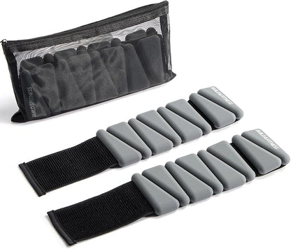 Wrist & Ankle Weights, Adjustable Bands for Women & Men Workouts, Set of 2 – 2lb or 4lb (1lb or 2lb each strap) Ideal for Runs, Jogs, Walks, Yoga, Dance, Pilates, Cardio, Aerobics, Strength Training