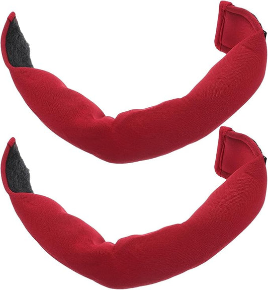 Happyyami Adjustable Ankle Weights 2pcs Crimson Leg Weights Sandbag for Running Strength Training Wearable Fitness Equipment