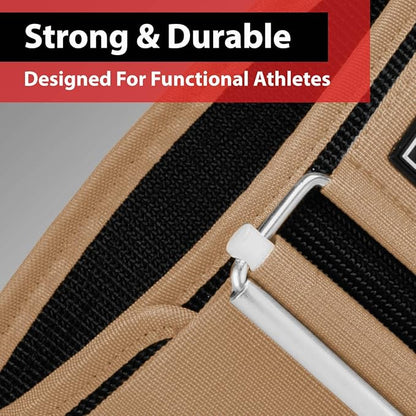 IBRO Quick Locking Premium Weight Lifting Belt - Back Support for Powerlifting, Cross Training & Gym Bodybuilding - 4 Inch Nylon Men and Women with Metal Buckle for Core Stability