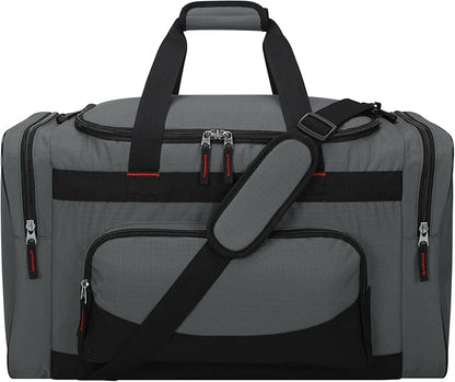 Gym Bag 22 inch Sport Duffle Bag for Men - 55L Weekender Duffel Bag for Travel 22“×12”×13“ - Dark Grey