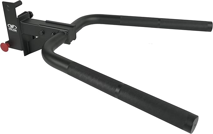Valor Fitness Power Rack Dip Handle Attachments with Multiple Fits - Options Compatible with 2" & 2.5" Uprights and 3" Rigs with 1" Hole - Strength Training Accessory