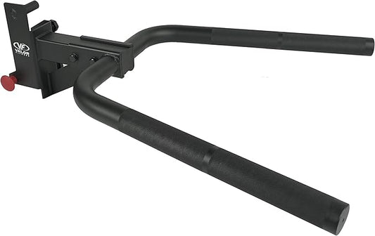 Valor Fitness Power Rack Dip Handle Attachments with Multiple Fits - Options Compatible with 2" & 2.5" Uprights and 3" Rigs with 1" Hole - Strength Training Accessory