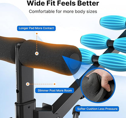 MERACH Deep Squat Machine for Women, Adjustable Glutes Trainer Machine, Core & Leg Exercise, Push Up Board Workout Equipment at Home Gym