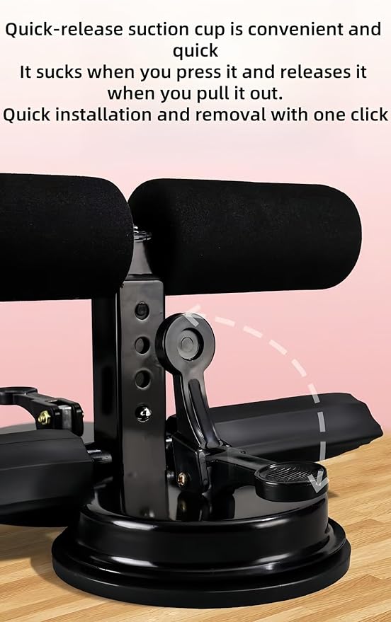 Sit Up Exercise Equipment,Ab Training Auxiliary Device,Portable Sit up Exercise Equipment，Adjustable ab Trainer Machine，Multi-Functional Adjustable ab Trainer ，for Home/Office/Gym(Gray,A)
