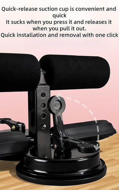 Sit Up Exercise Equipment,Ab Training Auxiliary Device,Portable Sit up Exercise Equipment，Adjustable ab Trainer Machine，Multi-Functional Adjustable ab Trainer ，for Home/Office/Gym(Black,A)