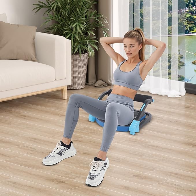 Ab Machine, Sit Up Exercise Equipment& Core Machine, 3-Speed Adjustable Ab Trainer Machines with 264 LBS Weight Capacity, ab Workout Resistance Machines