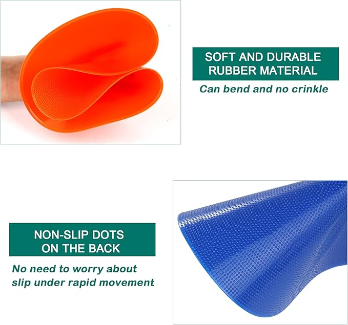 4Inch 9 Inch Poly Spot Markers for Gym Floor Poly Spots, 12/18/24/36 Pcs Round Non-Slip Rubber Floor Dots Agility Markers Flat Cones for Sports Soccer PE Training, Dance, Classroom Activities